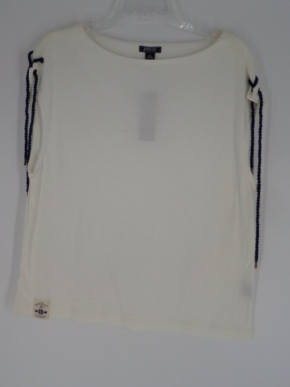 American Living White Cotton Sleeveless Top Size XL NWT - Picture 1 of 8